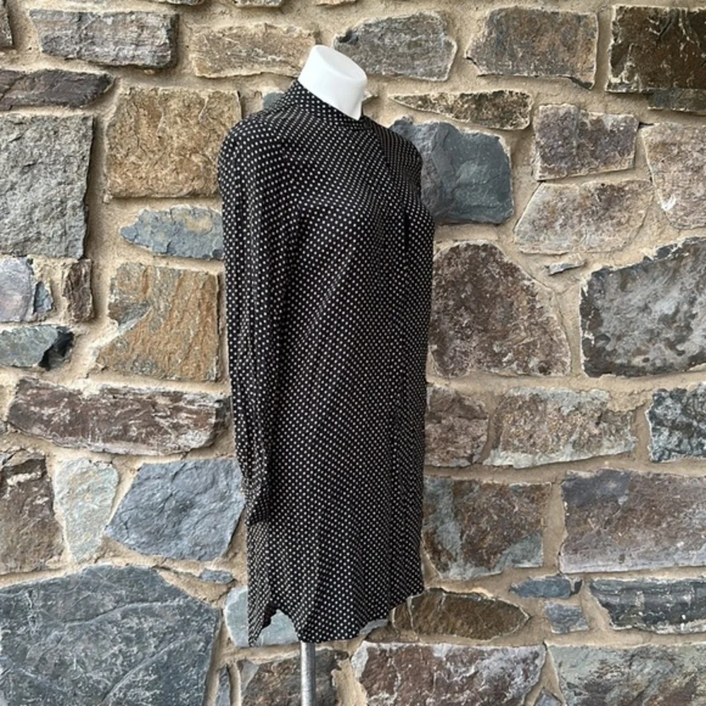 Madewell Long-Sleeve Polka Dot Tunic Dress size small